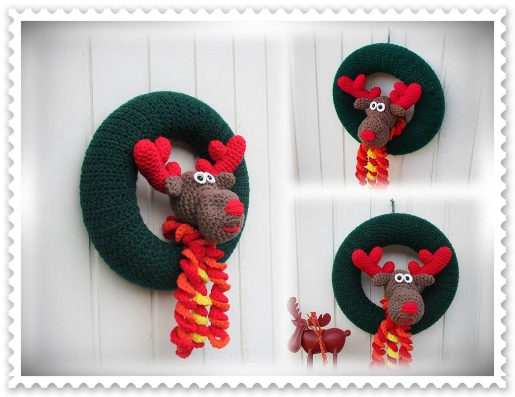 Türkranz Elch "Merry" / Häkelanleitung