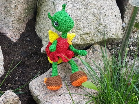 Häkelanleitung Gwendolin Glühwürmchen