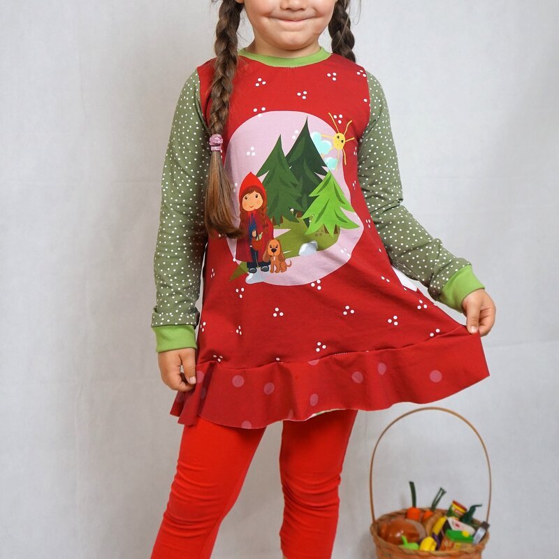 Kombi-eBook Panelino girls Tunika + Longhoodie f. Panelstoffe 86-164 - Bild 8