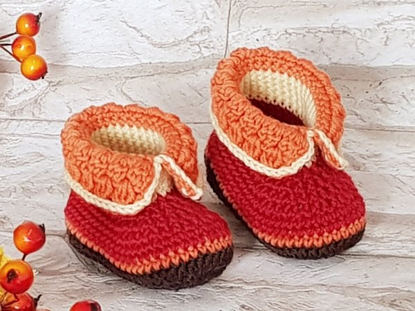 Baby Booties „Marly“, 0-6 months – Crochet Pattern