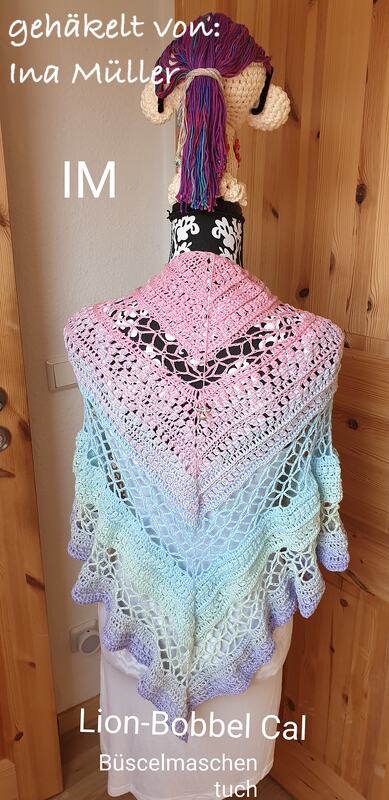 Anleitung: Dreieckstuch "Büschelmaschen" - Bild 10