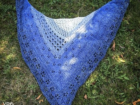 Anleitung: Dreieckstuch "asimmetrico"