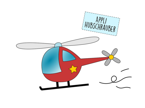 Applikationsvorlage Hubschrauber