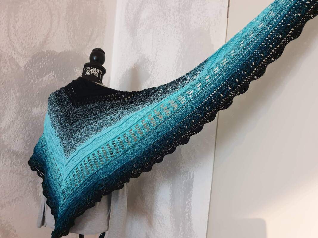 Häkelanleitung Lonid Dreiecktuch - Bild 11