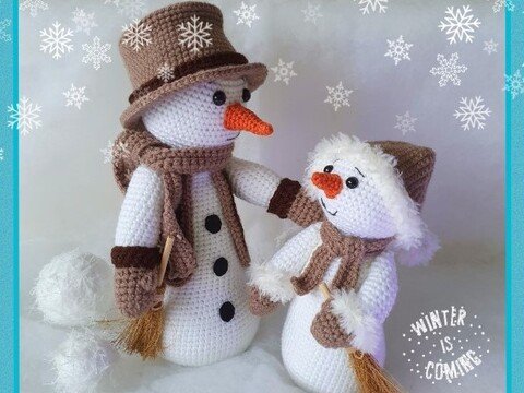 Fritz und Fratz , die fleißigen Schneemänner