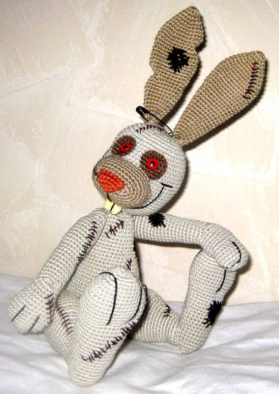 Halloween Horror Zombie Hase Häkelanleitung Ebook PDF Anleitung Tier Amigurumi häkeln Ostern