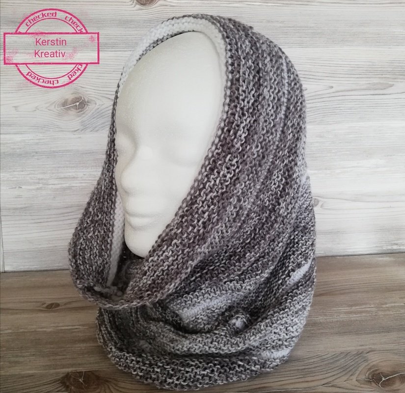 Strickanleitung Kapuzenlool/ Mützenschal