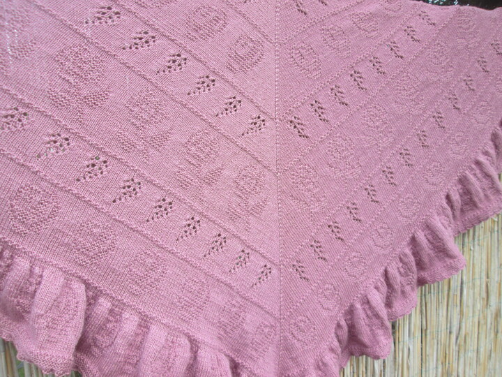 "MADAME ROSE"  Dreiecktuch-Schultertuch