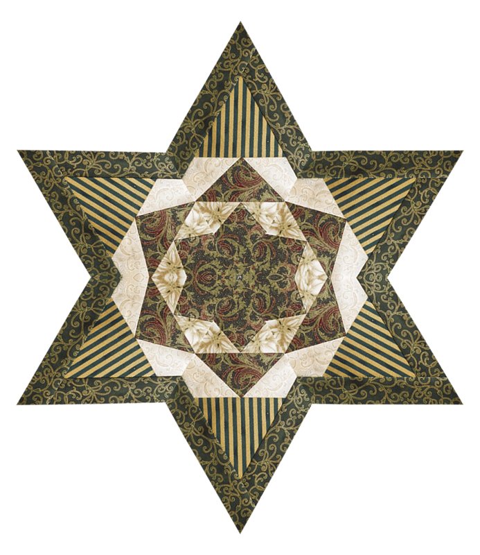 Paper Piecing  -  Stern 10 - Nähen auf Papier - Bild 2