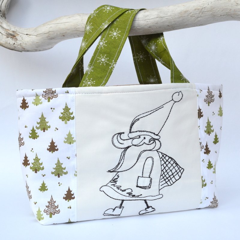 Stickdatei Nikolaus Redwork verschiedene Größen SET - Bild 4