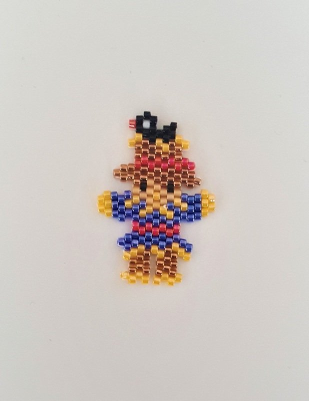 Schmuckanhänger kleine Vogelscheuche / Charm / Ohrring