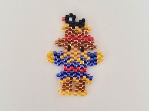 Schmuckanhänger kleine Vogelscheuche / Charm / Ohrring