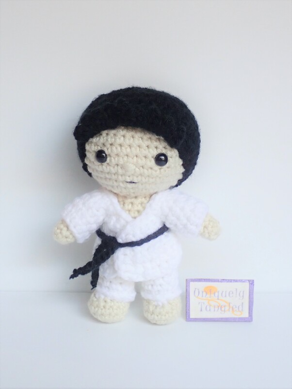 Felton in Karate Costume- Crochet Amigurumi Pattern PDF- English