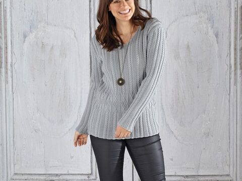 Strickanleitung Damenpullover "Delhi" 760061