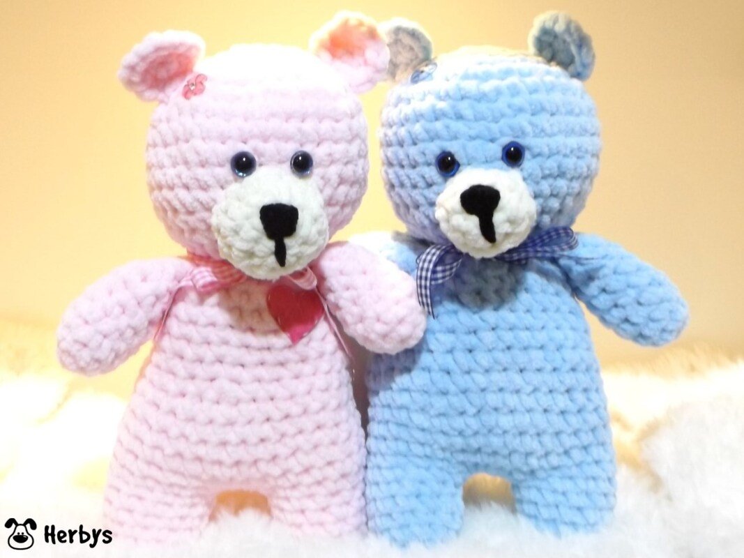 Häkelanleitung "Kuschel - Bärli"