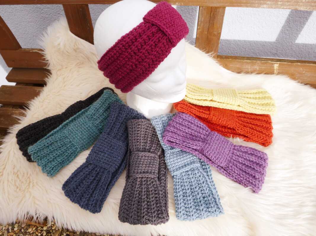 Häkelanleitung "Junction" für ein Stirnband, unisex, individuell für alle Größen anpassbar, mit Größentabelle