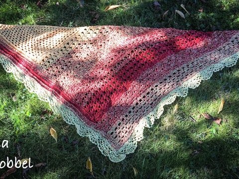 Anleitung: Asymmetrisches Dreieckstuch "Antique"