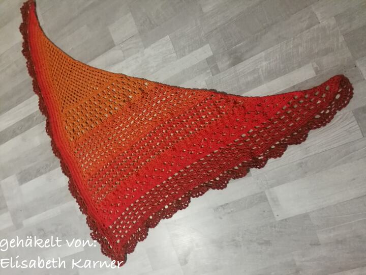 Anleitung: Asymmetrisches Dreieckstuch "Antique"