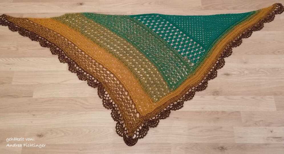 Anleitung: Asymmetrisches Dreieckstuch "Antique"