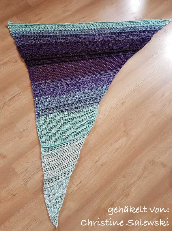Anleitung: Asymmetrische Tuch "Stripes" - Bild 10