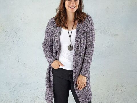 Strickanleitung Damenjacke "Feinstrumpf Color" 760012