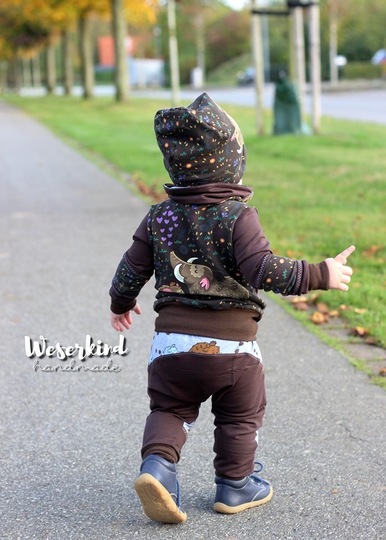 Nähanleitung und Schnittmuster: Hoodie für Kinder