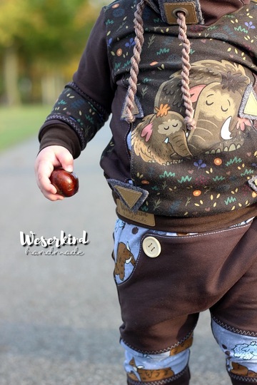 Nähanleitung und Schnittmuster: Hoodie für Kinder