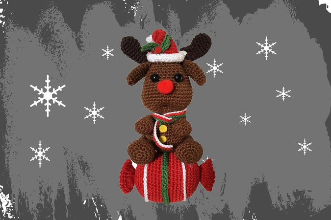 Reindeer - Candy Christmas decoration Pattern Amigurumi