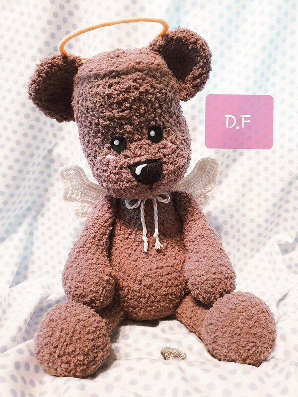 Teddybär "(B)Engelchen" häkeln - Bild 3