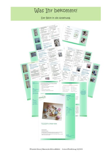 Spielzeug Hase, Amigurumi Zubehör - Häkelanleitung