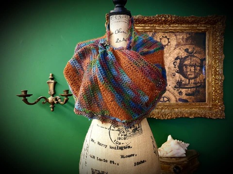 Buntglasfenster Loop/Schal (Häkelanleitung)