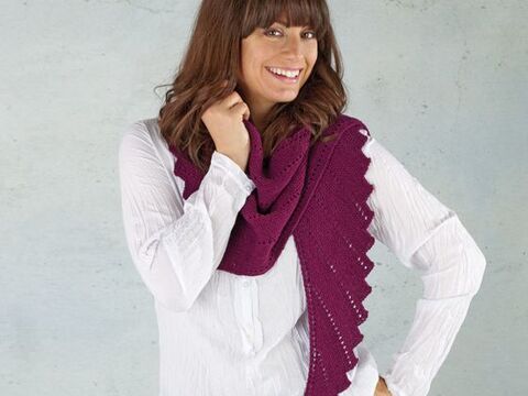 Strickanleitung Drachenschwanztuch "Merino Extrafein" 760038