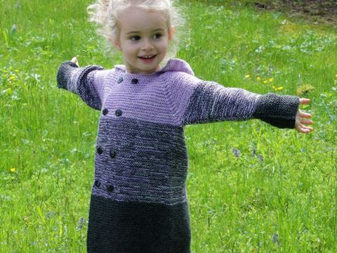 Strickanleitung Kindermantel "Feinstrumpf" 760009