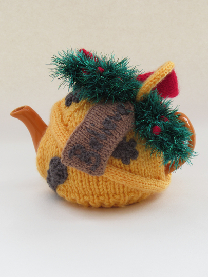 Santa Believe Bell Tea Cosy Knitting Pattern
