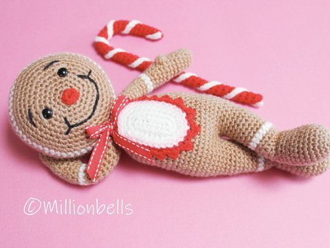 Amigurumi Lebkuchenmännchen Mit Zuckerstange Gingerbread Man