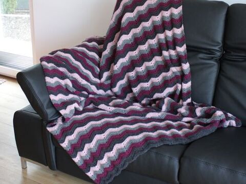 Häkelanleitung Decke "Sporty" 760083