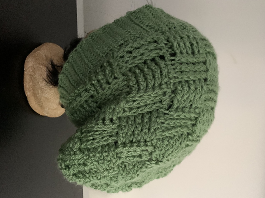 Crochet Basket Weave Beanie Hat pattern for beginners, unisex, 3 sizes