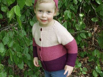 Strickanleitung Kinderjacke & Stirnband "Lucca" 760006