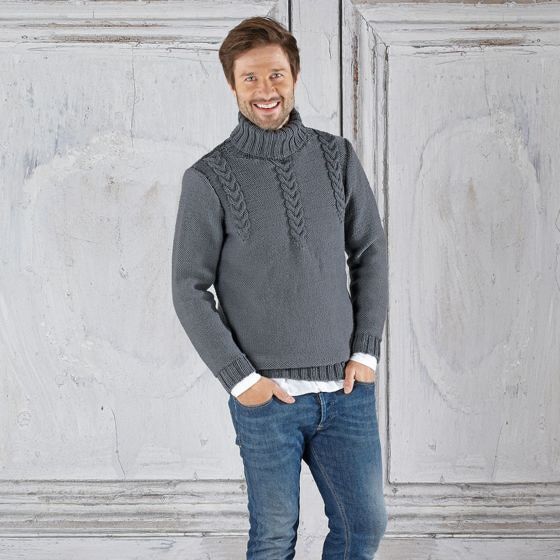 Strickanleitung Herrenpullover "Bozen"760066 - Bild 2