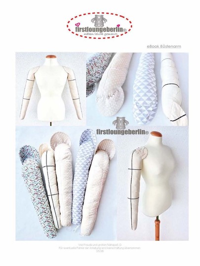 Büstenarm Arm für Schneiderbüste S - XL Schnittmuster nähen & Anleitung DIY firstloungeberlin Unisex