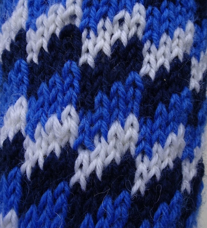 Strickanleitung für Socken mit Karomuster, Gr. 38/39 - Bild 4