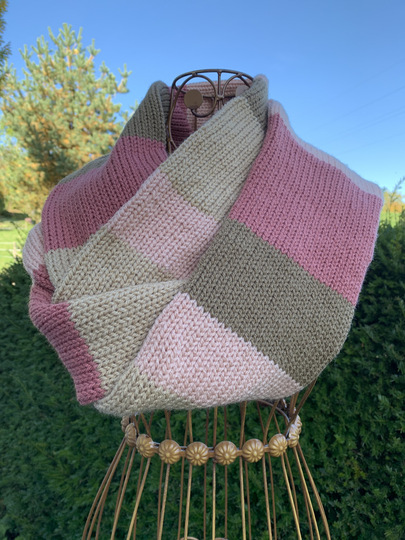 Strickanleitung - Warmer XXL-Loop-Schal "Powder"