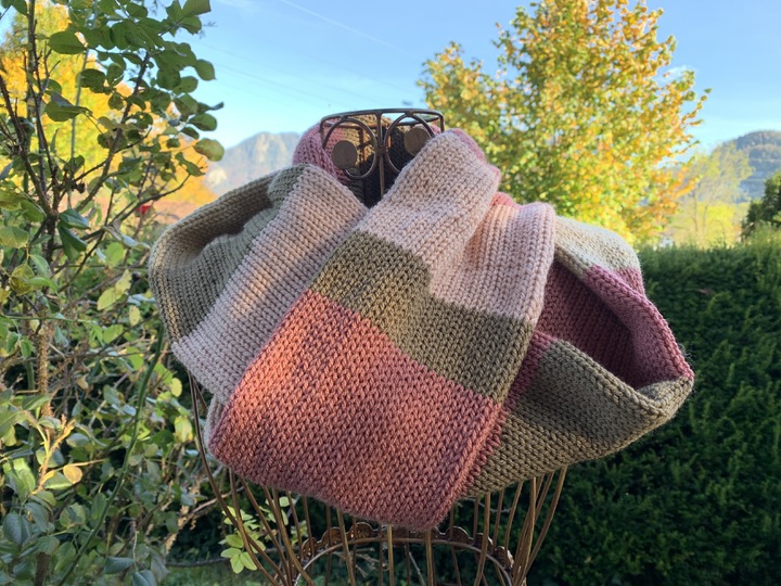 Strickanleitung - Warmer XXL-Loop-Schal "Powder"