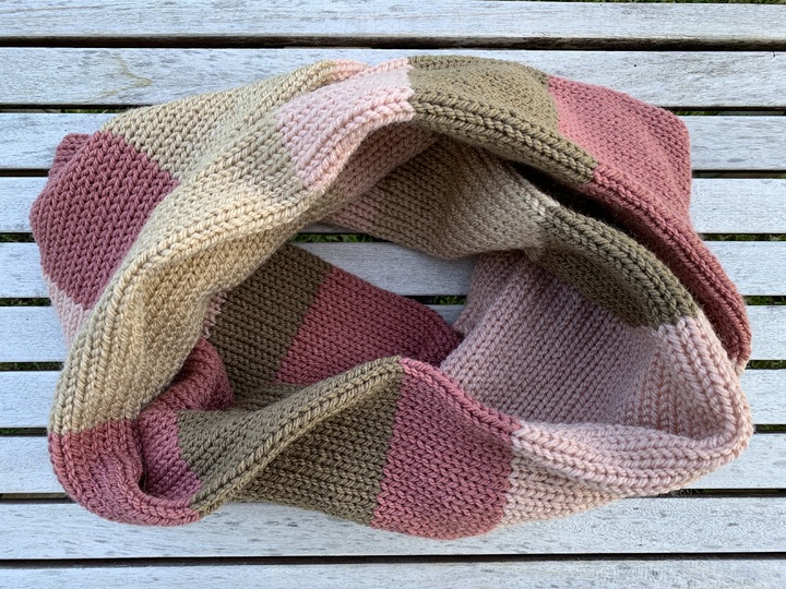 Strickanleitung - Warmer XXL-Loop-Schal "Powder"