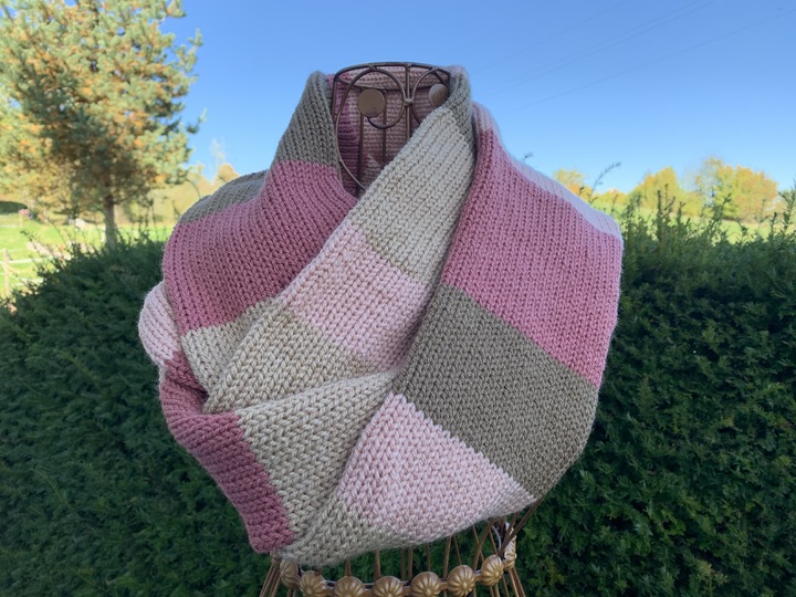 Strickanleitung - Warmer XXL-Loop-Schal "Powder"