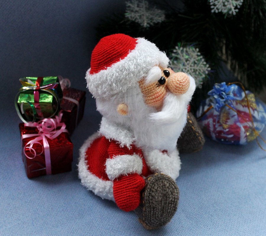 Weihnachtsmann, Häkelanleitung