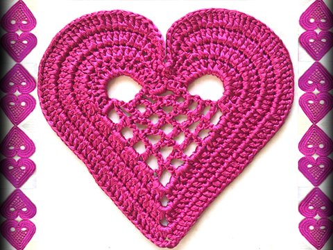 schönes, flaches Herz