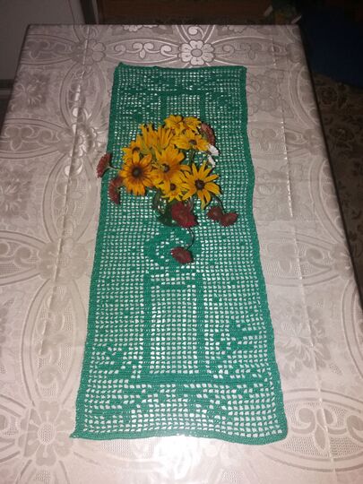 Tischläufer Weihnachten Kerzen