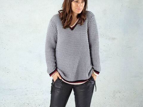 Strickanleitung Damenpullover "Bozen" 760067