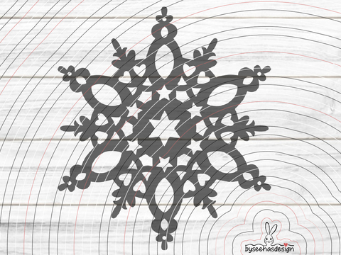 Deko Stern Plotterdatei SVG DXF